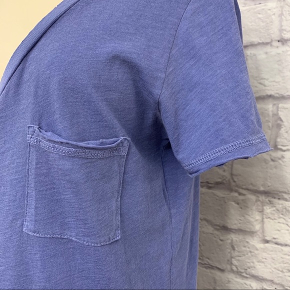 NWT n:Philanthropy Lynne V-neck Pocket Tee Cobalt - Picture 10 of 14